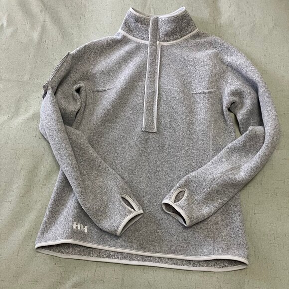 Helly Hansen | Varde 1/2 Zip 2.0 Long Sleeve Grey Fleece Midlayer | Size M - Picture 10 of 13